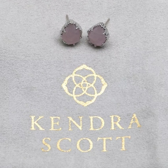 Kendra Scott Jewelry - Kendra Scott "Tessa" Silver & Rose Quartz Earrings